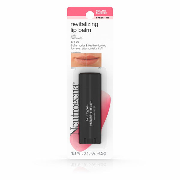 Neutrogena Revitalizing Lip Balm SPF 20, Healthy Blush [20], 0.15 oz