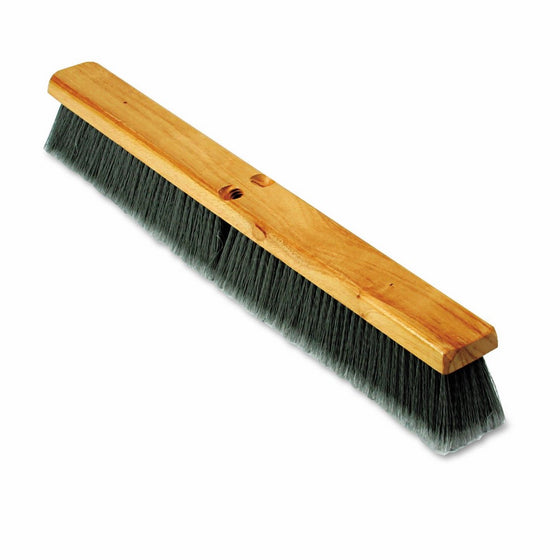 Boardwalk 20424 Floor Brush Head, 3" Gray Flagged Polypropylene, 24"