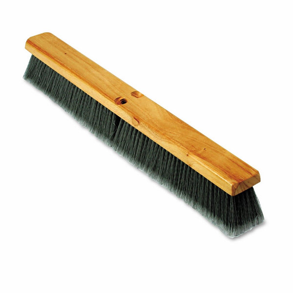 Boardwalk 20424 Floor Brush Head, 3" Gray Flagged Polypropylene, 24"