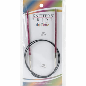 Knitter's Pride KP200268 6/4mm Dreamz Fixed Circular Needles, 32"