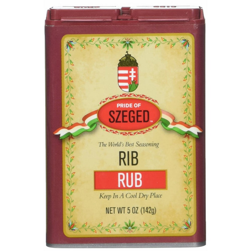 Szeged Seasoning Rib Rub, 5 Ounce Tin