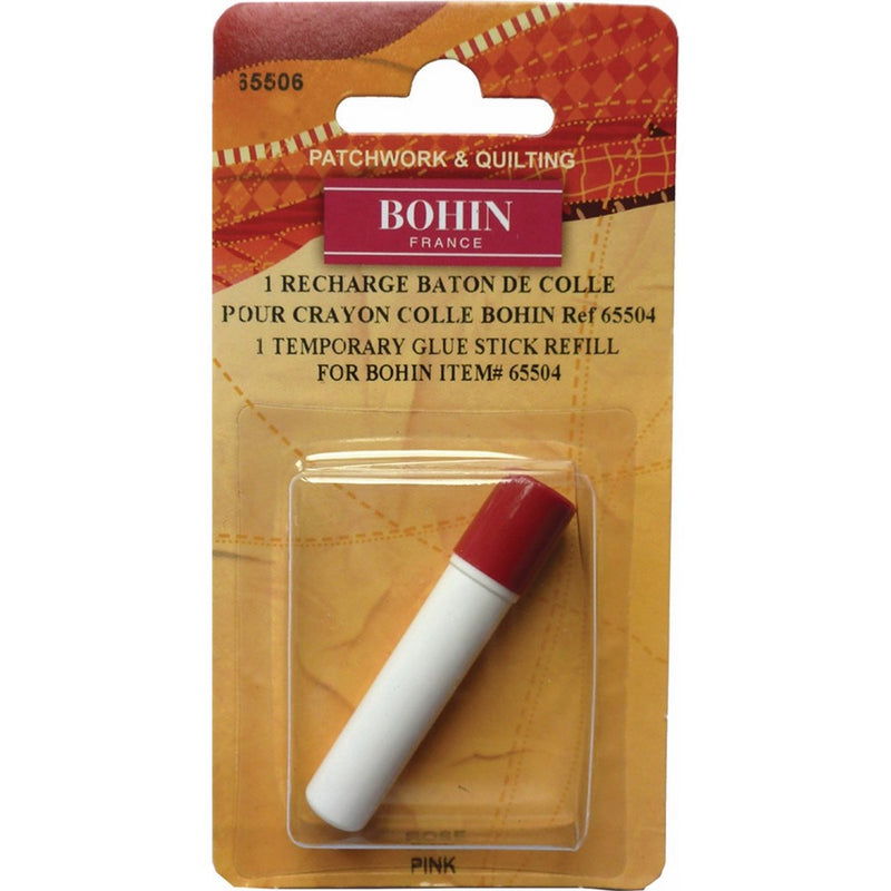 Bohin Temporary Glue Stick Refill-Pink
