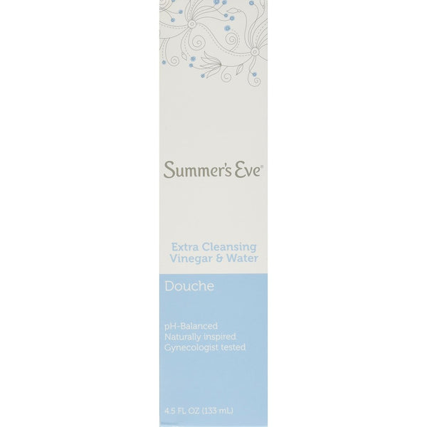 Summer's Eve Douche Extra Cleansing Vinegar & Water 4.5 Fl Oz/133 Ml(Pack of 6)