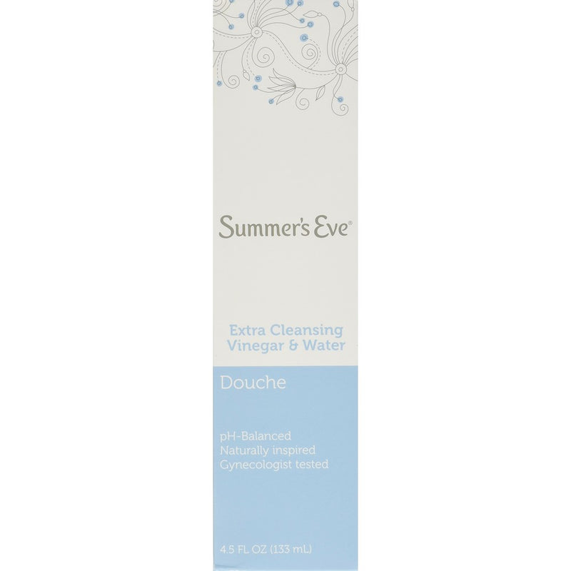 Summer's Eve Douche Extra Cleansing Vinegar & Water 4.5 Fl Oz/133 Ml(Pack of 6)