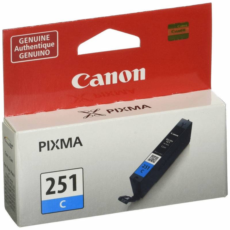 Canon CLI-251 Cyan Ink, Compatible to MX922,MG7520,MG7120,MG6620,MG5620,iP8720,MG6420,MG6320 and MG5420