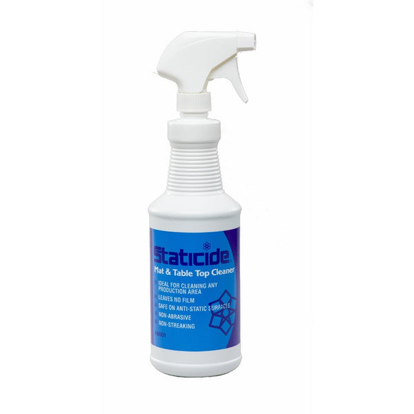 ACL Staticide 6001 Mat and Table Top Cleaner, 1 qt Trigger Spray Bottle