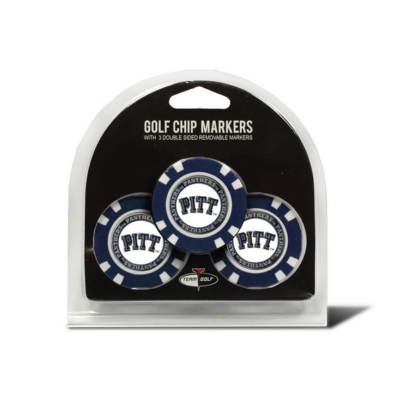 NCAA Pitt Panthers 3 Pack Golf Chip Ball Markers