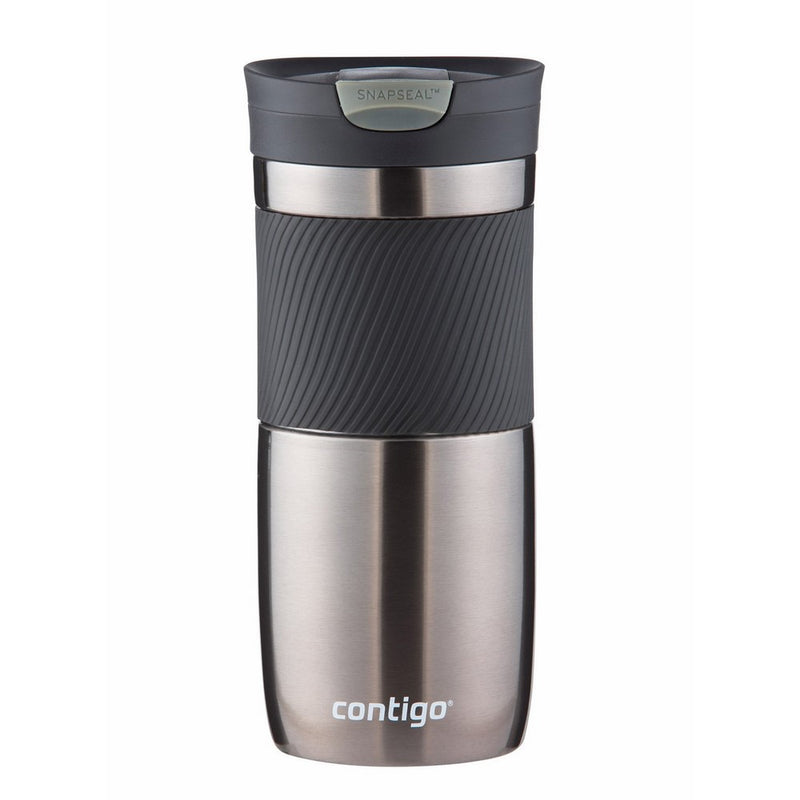 Contigo SnapSeal Byron Vacuum-Insulated Stainless Steel Travel Mug, 16 oz, Gunmetal