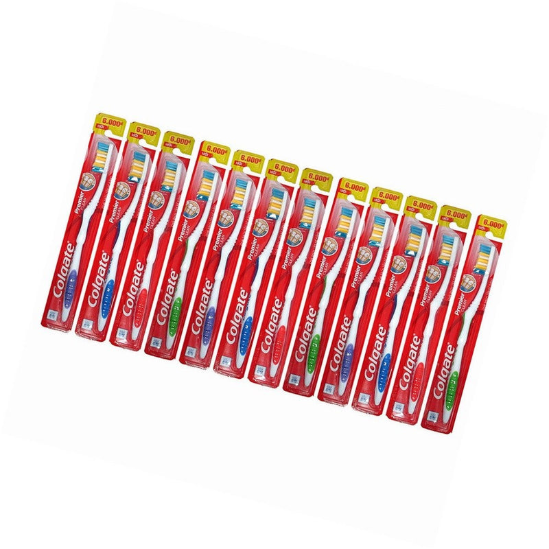 Colgate Premier Classic Clean Medium Toothbrush(Card of 12)
