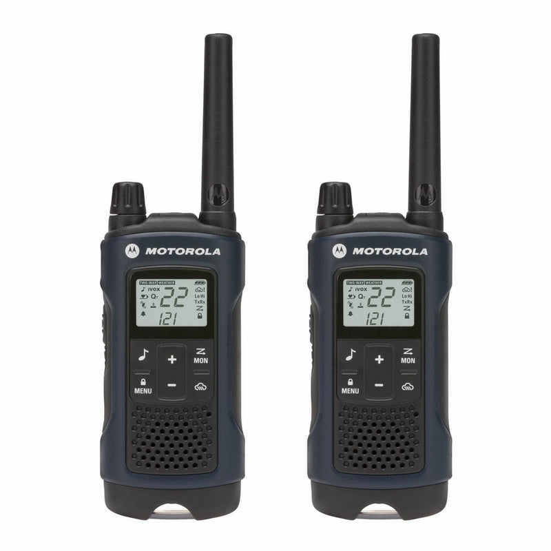 Motorola Talkabout T460 Rechargeable Two-Way Radio Pair (Dark Blue)