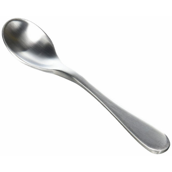 Knork 18/0 Stainless Steel Demitasse Spoon (Set of 6), Matte Silver