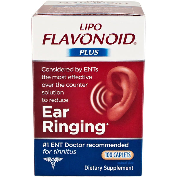 Lipo-Flavonoid Plus Ear Health Supplement, 100 Caplets, Packaging May Vary