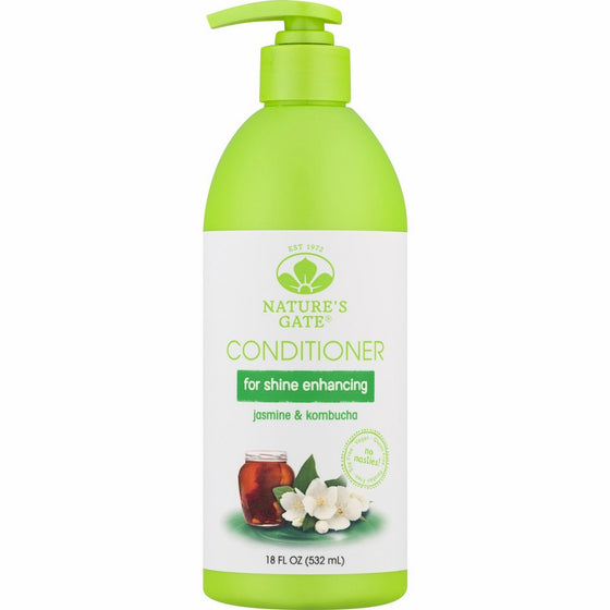 Nature's Gate Shine Enhancing Conditioner, Jasmine & Kombucha, 18 fl. oz.