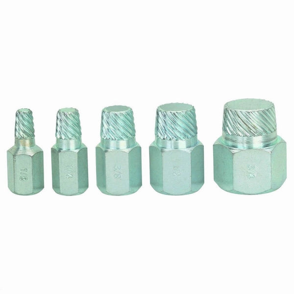 5pc Sae Iron Inside Pipe Nipple Extractor Easy Out Extracting Removal Tool