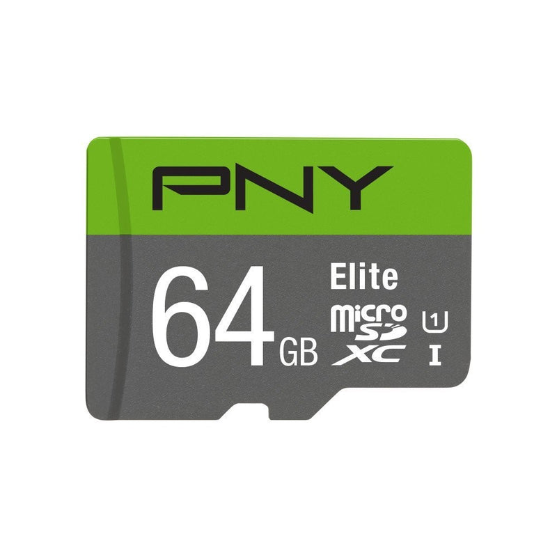 PNY Elite 64GB Microsdxc Card -UHS-I, U1, up to 85MB/Sec (P-SDU64U185EL-GE)