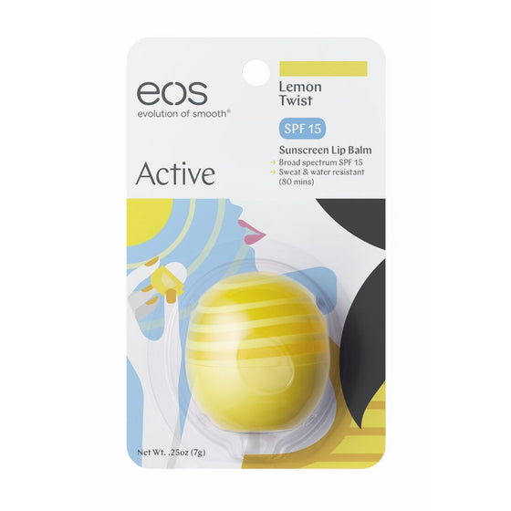 EOS Active Protection Lip Balm, Lemon Twist 0.25 oz