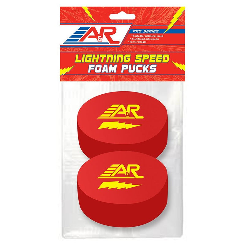 A&R Sports Pro Series Lighting Speed Foam Pucks (Pack Of 2)