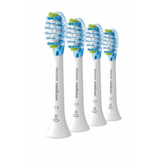 Philips Sonicare Premium Plaque Control replacement toothbrush heads, HX9044/65, Smart recognition, White 4-pk