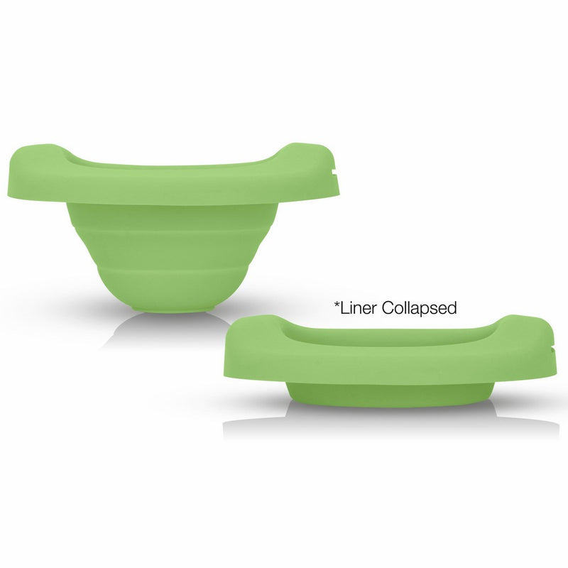 Reusable Collapsible Travel Potty Liner : Kalencom Potette Plus Potty Liner For Home Use With The 2-in-1 Potette Plus Potty (sold separately) (Green)