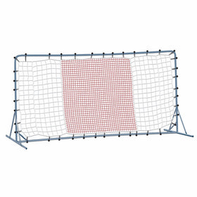 Franklin Sports Tournament Quality Steel Soccer Rebounder - 12 x 6 Foot - Silver