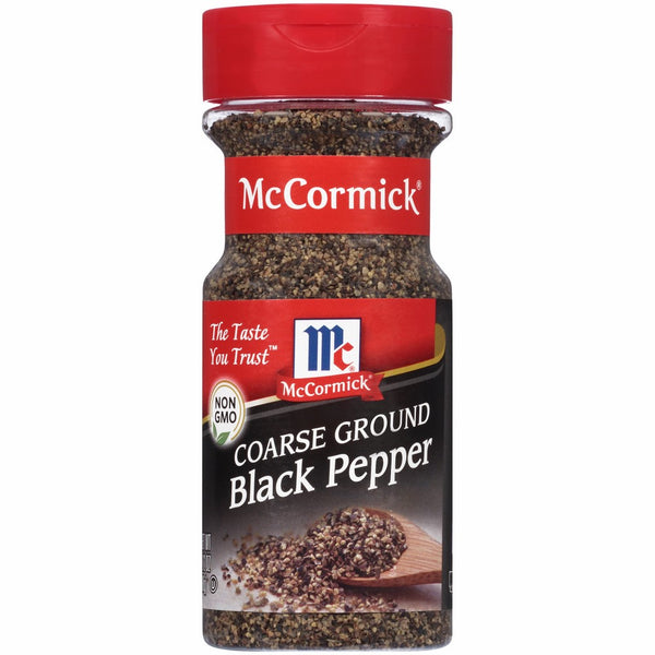 McCormick Coarse Ground Black Pepper, 3.12 oz