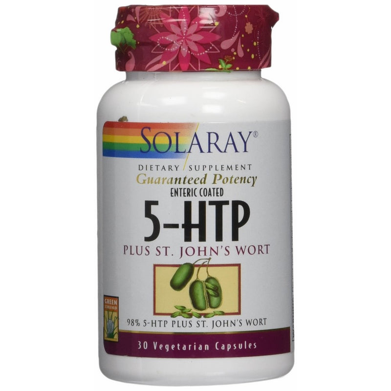 Solaray 5HTP, Plus St John's Wort, 30 Count