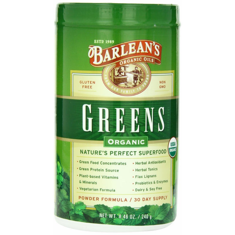 Barlean's Organic Oils Barlean's Greens, 8.46 oz. Container