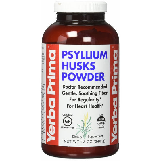 Yerba Prima Psyllium Husks Powder -- 12 oz