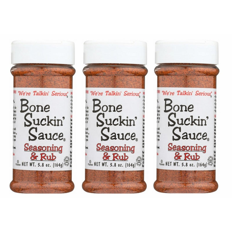Bone Suckin' Sauce Seasoning and Rub 3-5.8 oz Pkgs