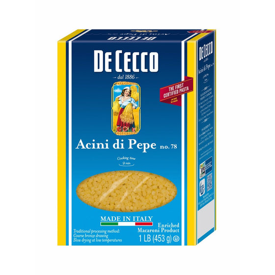 De Cecco Pasta, Acini Di Pepe, 16-Ounce Boxes (Pack of 20)