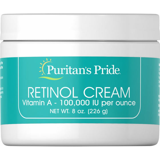 Puritan's Pride Retinol Cream (Vitamin A 100,000 IU Per Ounce)-8 oz Cream