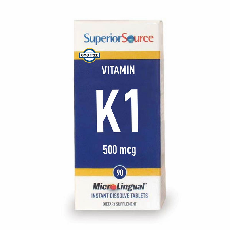 Superior Source Vitamin K1, 500 mcg, 90 Count