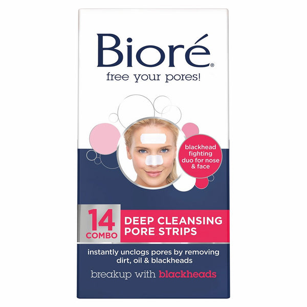 Bioré Deep Cleansing Pore Strips for Nose & Face (14 Count)