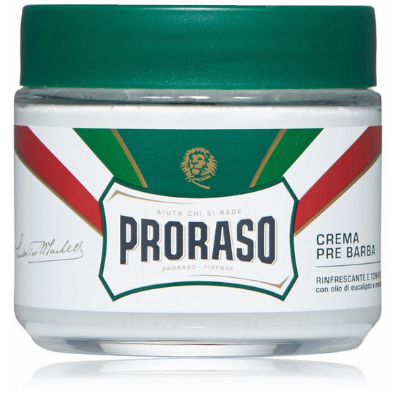 Proraso Pre-Shave Cream, Refreshing and Toning, 3.6 oz.