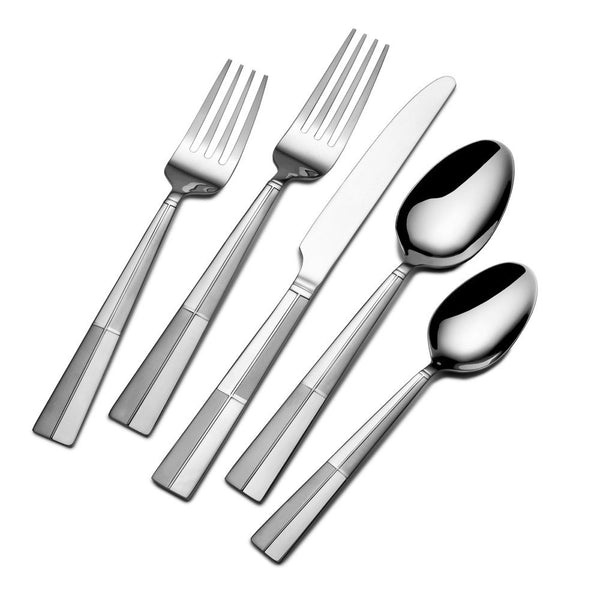 International Silver Arabesque Frost 18/0 Stainless Steel Flatware, 20-Piece Set, Service for 4 (5114325)