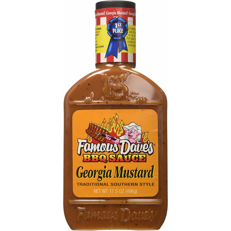 Famous Dave's BBQ Sauce Georgia Mustard, 17.5-ounce (Pack of 2)