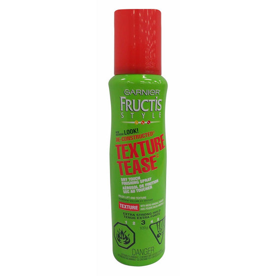 Garnier Fructis Style Texture Tease Dry Touch Finishing Spray, 3.8 oz.(Packaging May Vary)