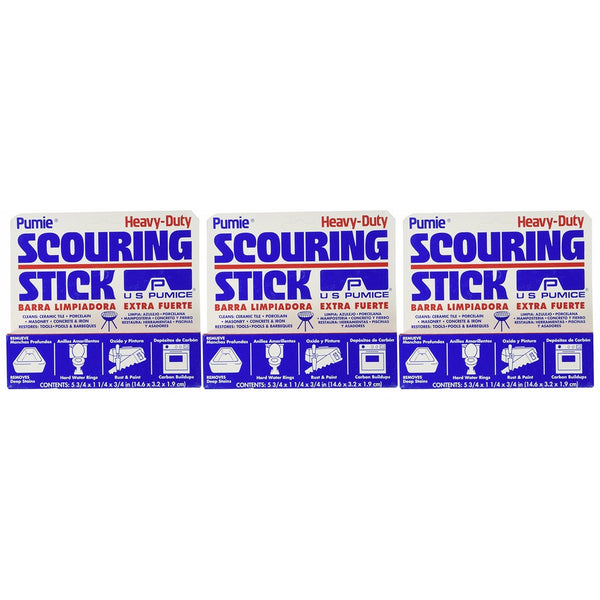 US Pumice Heavy Duty Scouring Stick (Pack of 3)