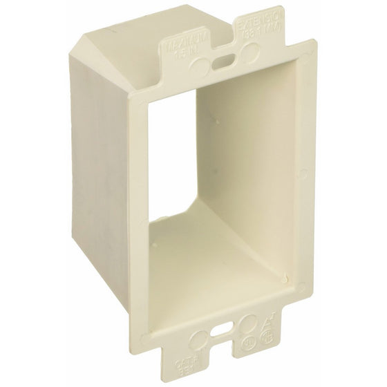 ARLINGTON INDUSTRIES BE1 621614 Single-Gang Box Extender, Heavy-Duty Plastic