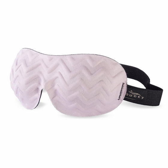 Bucky Chevron Pattern Ultralight Comfortable Contoured Eye Sleep Mask/Blindfold for Travel & Sleep - Pink Chevron