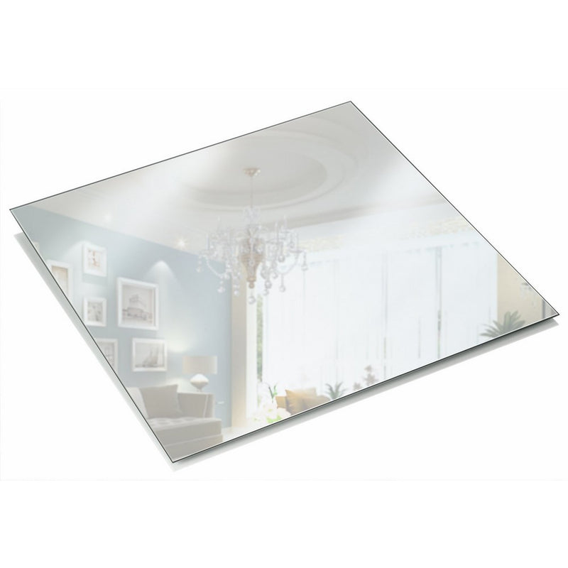 Square Mirror Candle Plate Set - Box of 12 Mirror Trays - 10 inch x 10 inch, 1.5 mm Thick - Square Mirror for Centerpieces, Wall Décor, Crafts