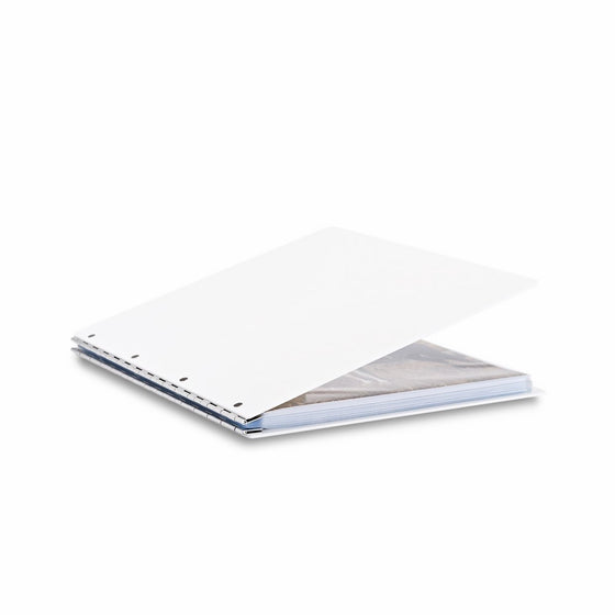 Pina Zangaro Vista 11x14 Portriat Screwpost Binder Snow, Includes 20 Pro-Archive Sheet Protectors (34071)