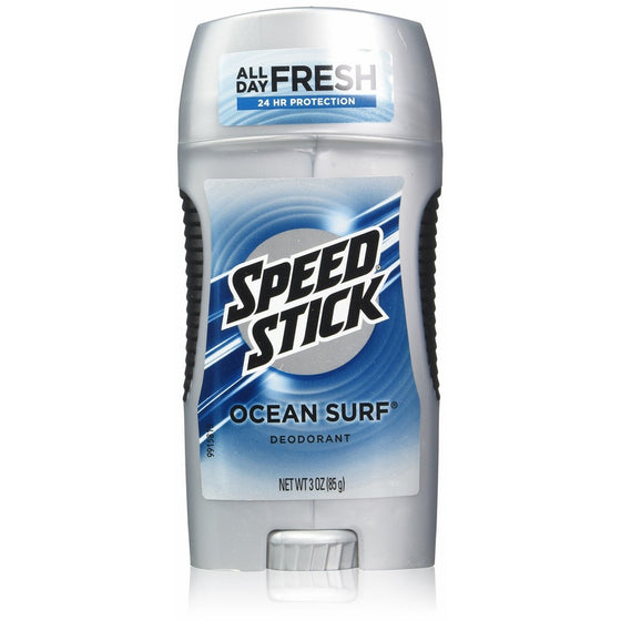 Speed Stick Solid Deodorant, Ocean Surf 3 oz (Pack of 6)