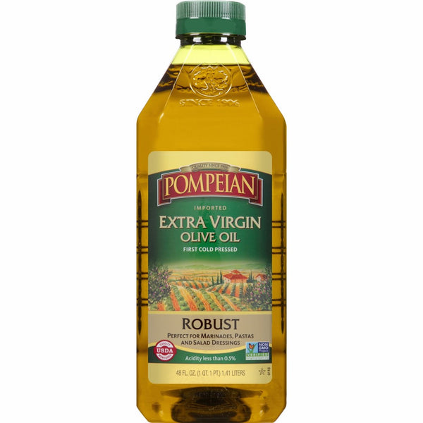 Pompeian Robust Extra Virgin Olive Oil, 48 Ounce