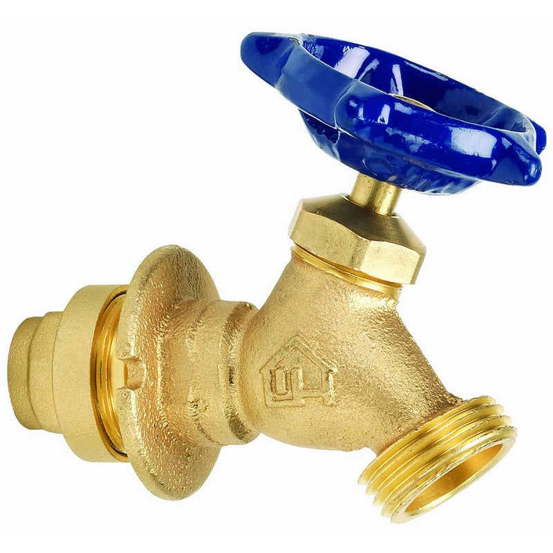 GripWerks P212-8-12 Push-Fit Sillcock, Brass, 1/2-Inch