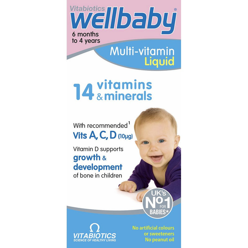 Vitabiotics Wellkid Baby and Infant Vitamins (150ml)