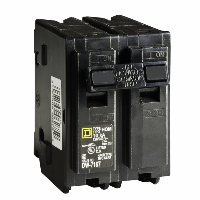 Square D Circuit Breaker, 60 Amp, 2-Pole, HOM260