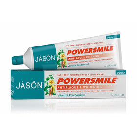 JASON Powersmile Whitening Fluoride-Free Toothpaste, Vanilla Mint, 6 oz. (Packaging May Vary)