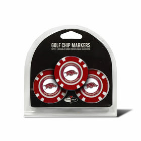 NCAA Arkansas Razorbacks 3 Pack Golf Chip Ball Markers