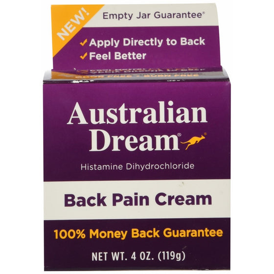 Australian Dream Back Pain Cream, 4 Ounce